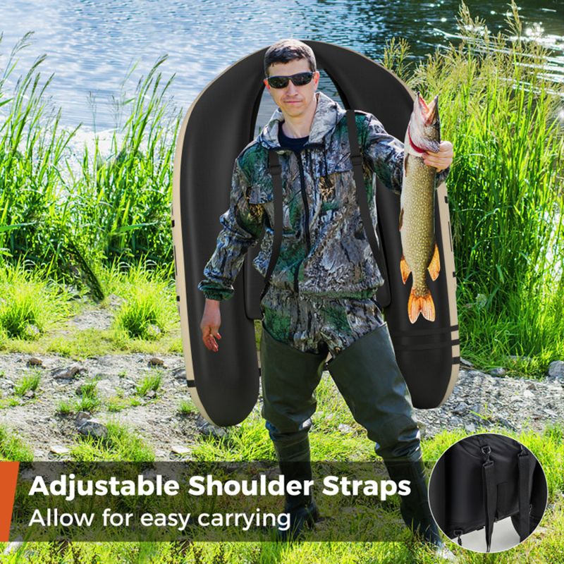 Load image into Gallery viewer, Inflatable Fishing Float Tube with Pump Storage Pockets and Fish Ruler
