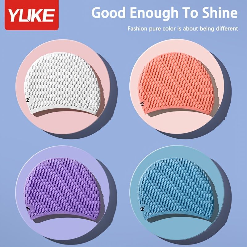 Load image into Gallery viewer, Adult Silicone Swim Caps Waterproof Swimming Cap, purple
