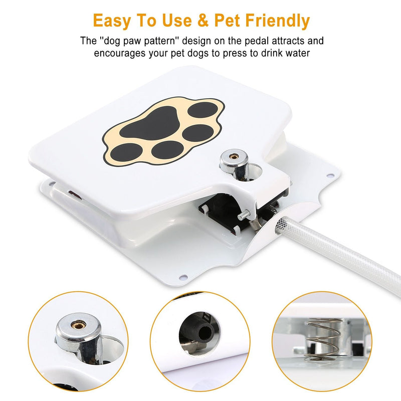 Load image into Gallery viewer, Outdoor Dog Water Fountain Step-On Activated Pet Water Dispenser

