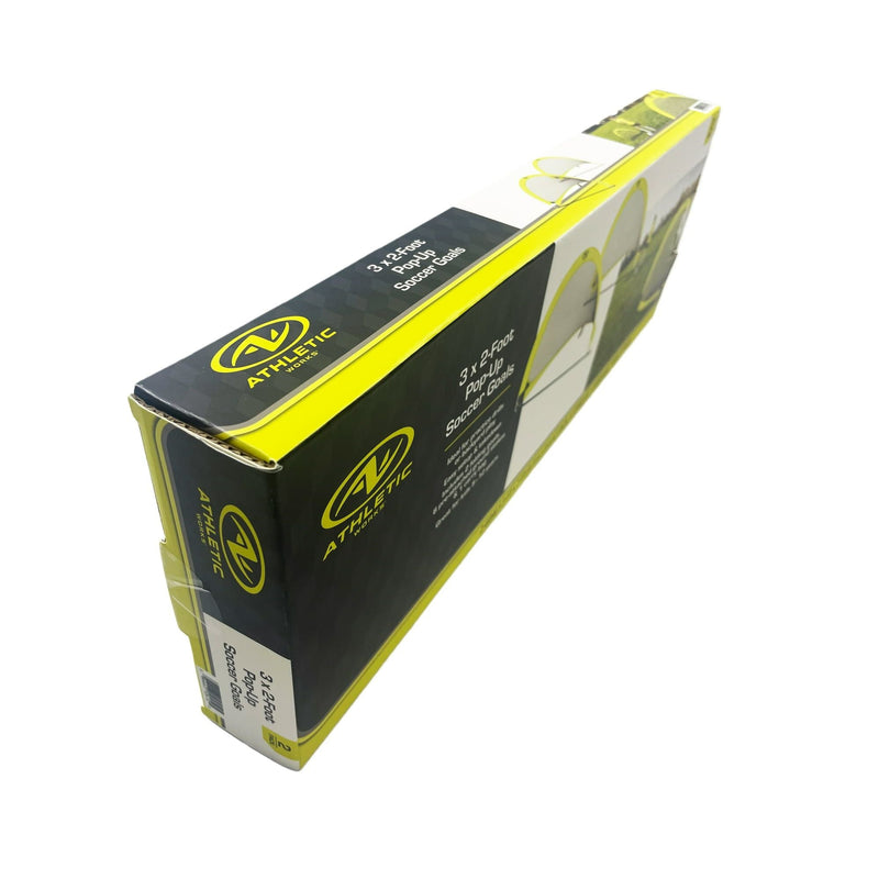 Load image into Gallery viewer, 2-Pack Pop-Up Soccer Nets – 3x2ft Portable Training Goals with Carry Bag for Kids Ages 5–12
