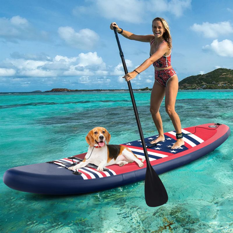 Load image into Gallery viewer, Inflatable Paddle Board with Removable Fin and Backpack
