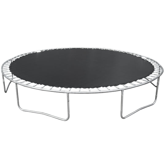14FT Family Trampoline with Basketball Hoop and Safety Net for All Ages