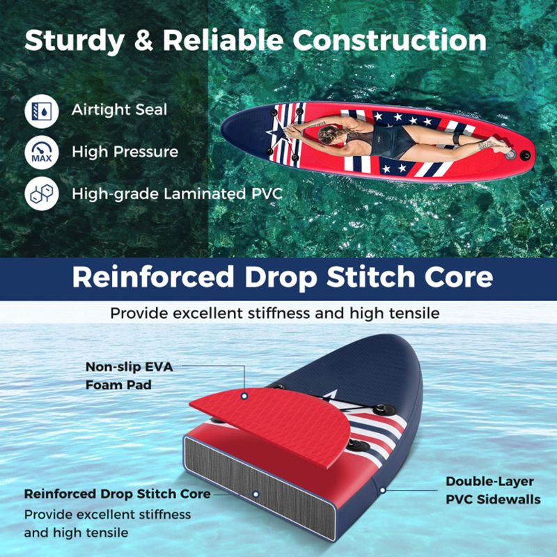 Load image into Gallery viewer, Inflatable Paddle Board with Removable Fin and Backpack
