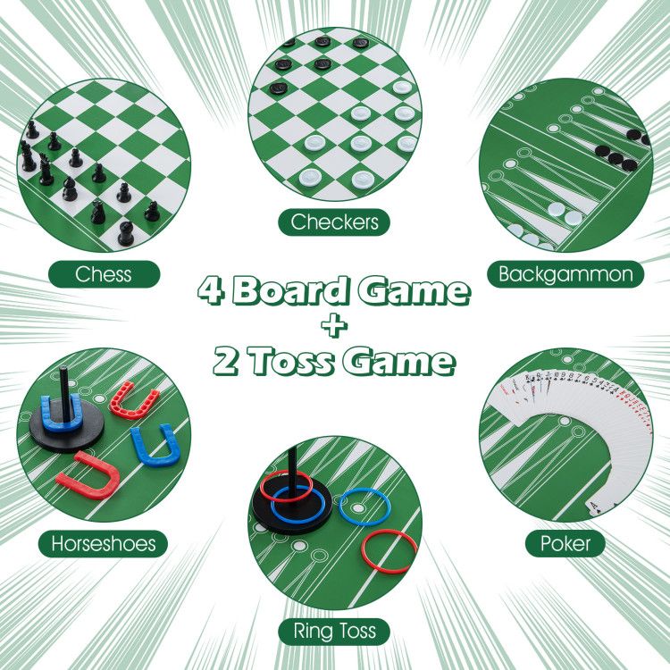 Load image into Gallery viewer, 12-in-1 Combo Game Table Set with Foosball Air Hockey Pool Chess and Ping Pong
