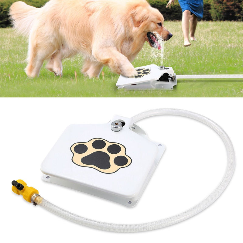 Load image into Gallery viewer, Outdoor Dog Water Fountain Step-On Activated Pet Water Dispenser
