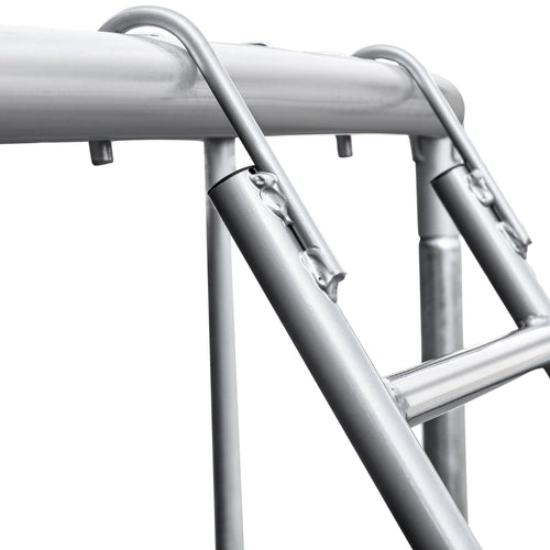 12FT Trampoline with Safety Enclosure and Ladder - Perfect for Kids and Adults, Includes Basketball Hoop