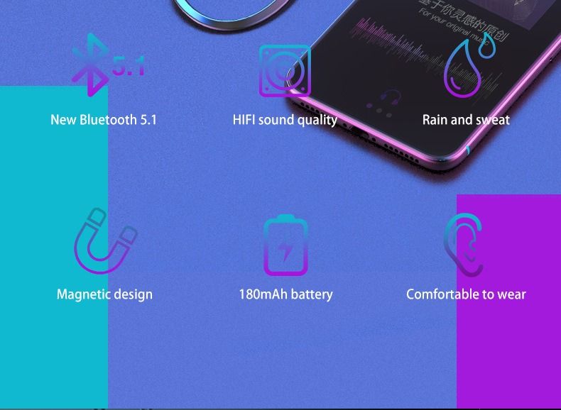 Load image into Gallery viewer, Neck-mounted Wireless earbuds Sports Headphones Neck Bluetooth 5.3 In-Ear Metal Earphones

