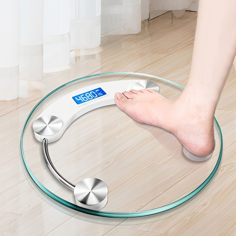 Load image into Gallery viewer, 1pc Transparent Bathroom Scales LCD Electronic, smart Digital Scale Bear 180 KG Body Weight Scales Floor Scales
