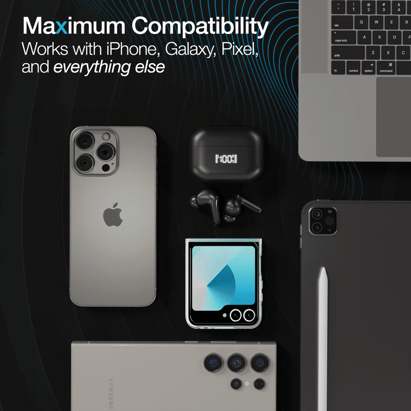 Load image into Gallery viewer, Active Noise Cancelling True Wireless Earbuds with Wireless Charging Case
