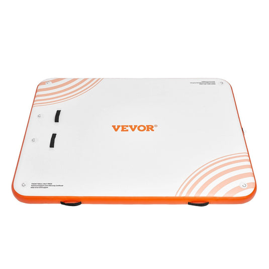 10x8FT Inflatable Floating Dock Platform – Non-Slip Water Raft