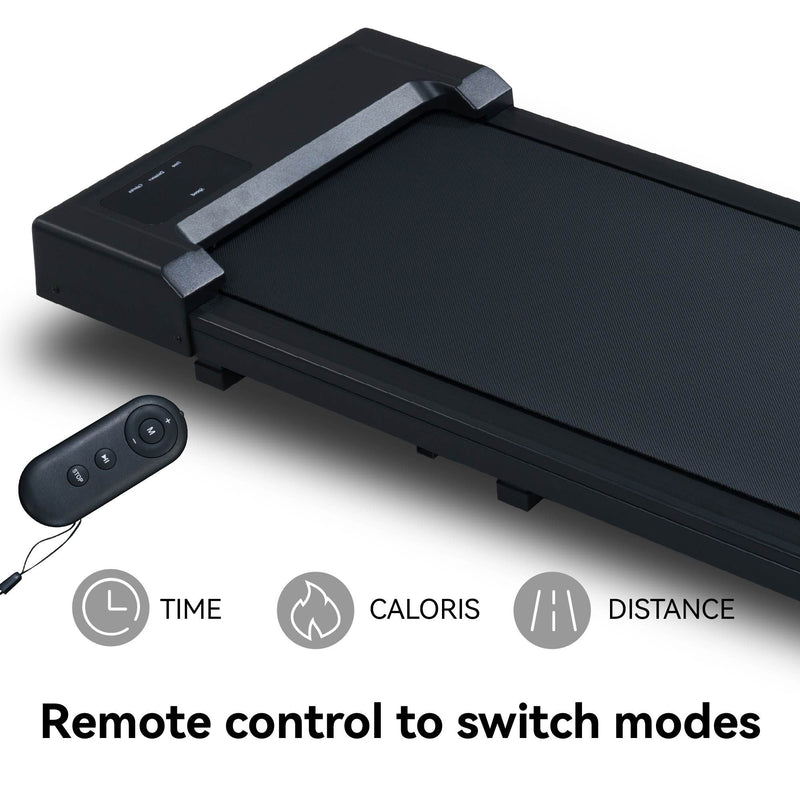 Load image into Gallery viewer, 2.5HP Under Desk Treadmill, Portable Walking Pad for Home &amp; Office, Compact Running &amp; Walking Machine with Remote Control, LED Display, Black
