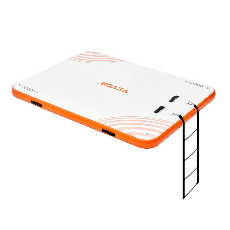 Load image into Gallery viewer, 10x8FT Inflatable Floating Dock Platform – Non-Slip Water Raft
