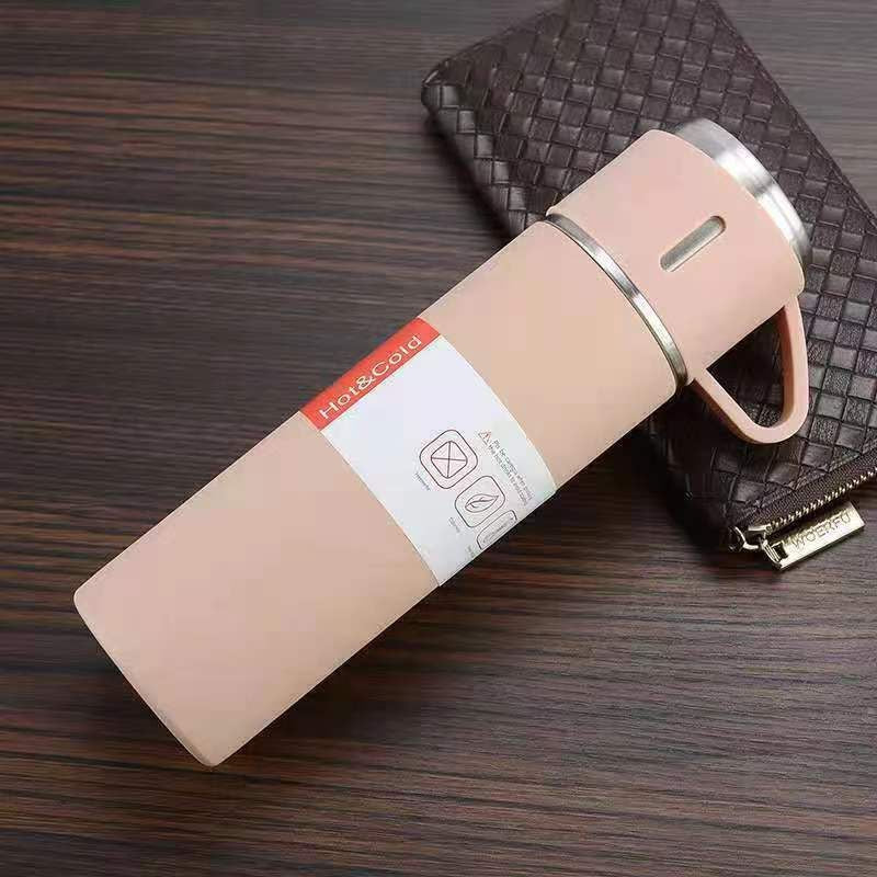 Load image into Gallery viewer, 1pc/1Set Stainless Steel Thermal tumble with Cup &amp; Gift Box Set; Double Layer Leakproof Insulated rambler; Keeps Hot and Cold Drinks for Hour
