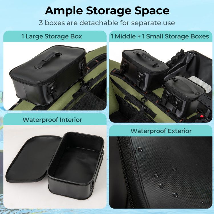 Load image into Gallery viewer, Portable Fishing Boat with 3 Detachable Storage Boxes
