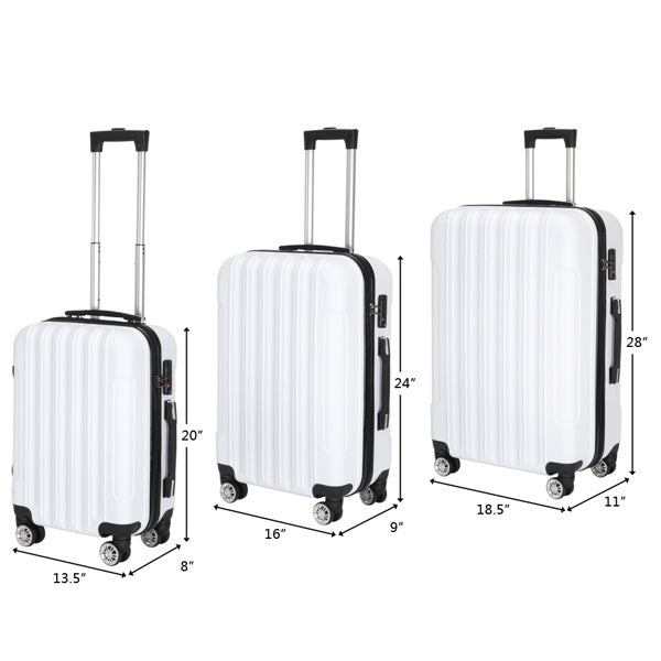Load image into Gallery viewer, 3-in-1 Multifunctional Large Capacity Traveling Storage Suitcase White

