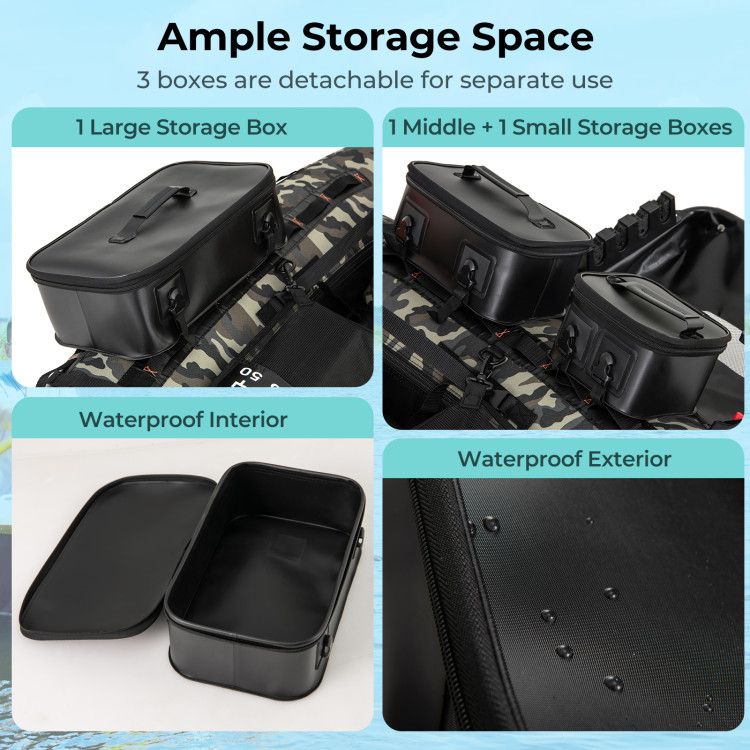 Load image into Gallery viewer, Portable Fishing Boat with 3 Detachable Storage Boxes
