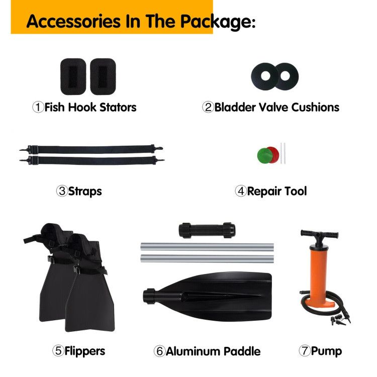 Load image into Gallery viewer, Inflatable Fishing Float Tube with Pump Storage Pockets and Fish Ruler
