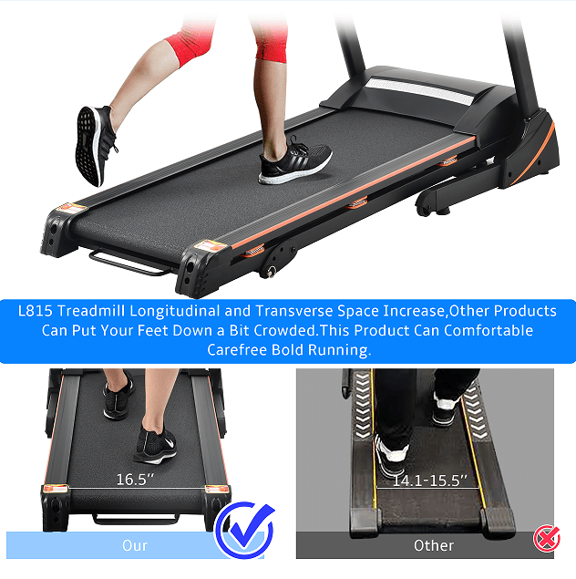 Load image into Gallery viewer, 330LBS Folding peloton Treadmill Aerobic Training 14.8KM/h Running Fitness LCD Display 5in 3.5HP motor, Medium Treadmill Home / Office adult men and women
