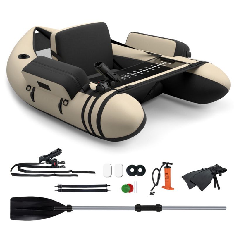 Load image into Gallery viewer, Inflatable Fishing Float Tube with Pump Storage Pockets and Fish Ruler
