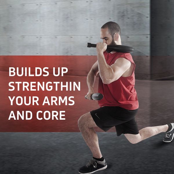 Load image into Gallery viewer, 10LB Fitness Bar Bell Iran Bar, Fitness Hammer Bell Club for Strength Training and Physical Fitness Wrist Exercise Equipment
