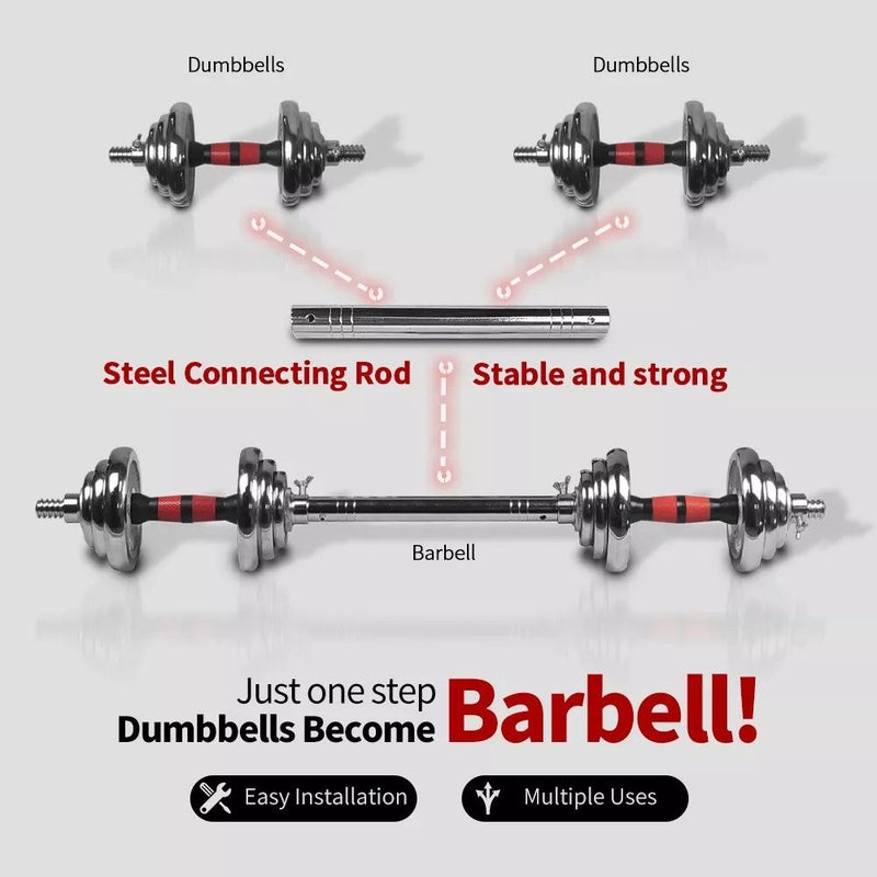 Load image into Gallery viewer, Adjustable Dumbbell Set Home Gym Cast Iron Barbell Sets with Carry Box 66lbs Office Bedroom Workout Dumbbells for Men and Women
