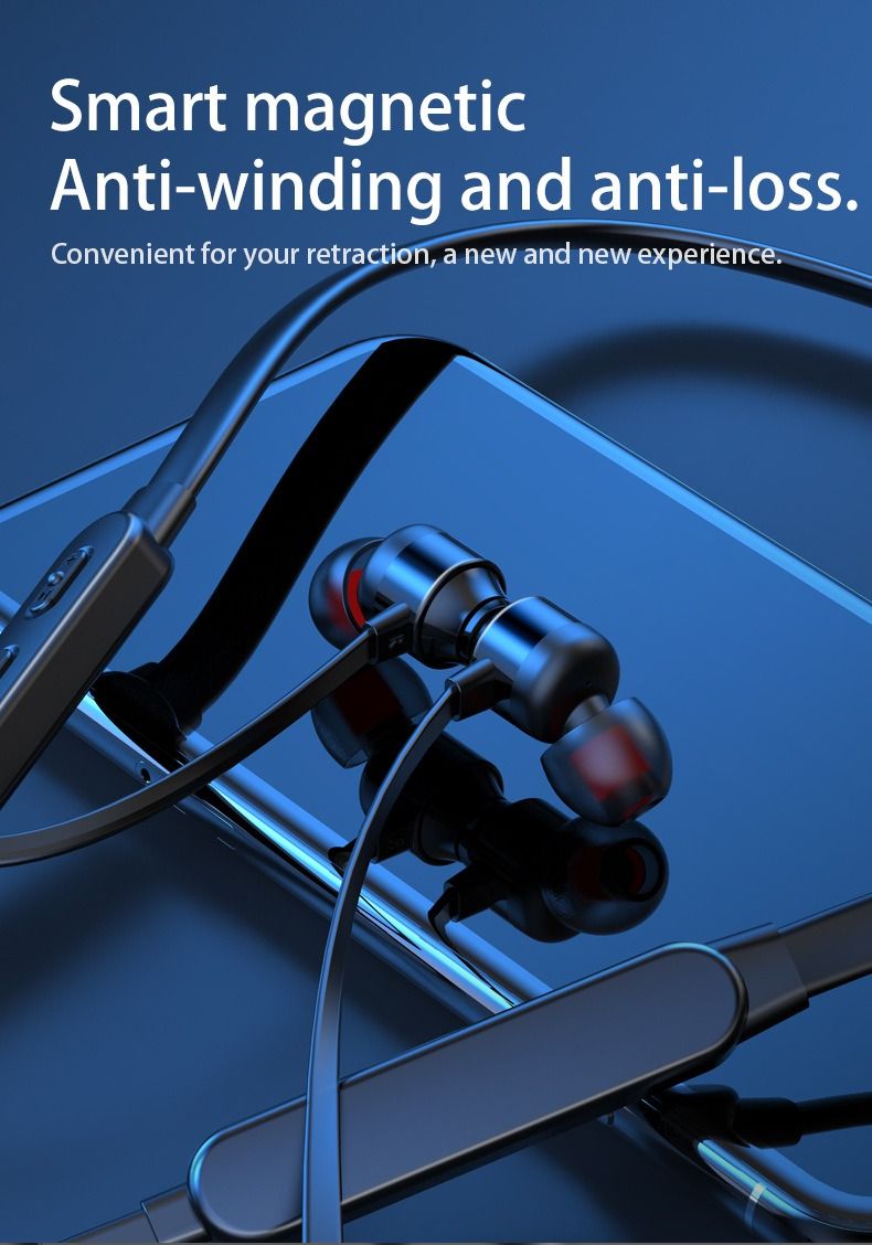 Load image into Gallery viewer, Neck-mounted Wireless earbuds Sports Headphones Neck Bluetooth 5.3 In-Ear Metal Earphones
