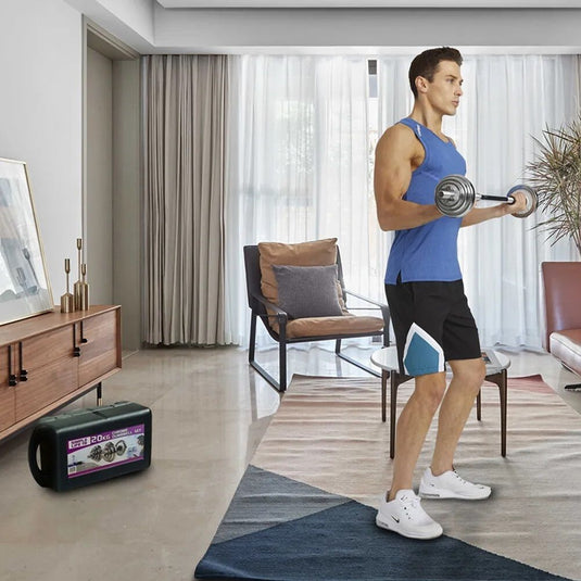 Adjustable Dumbbell Set Home Gym Cast Iron Barbell Sets with Carry Box 66lbs Office Bedroom Workout Dumbbells for Men and Women