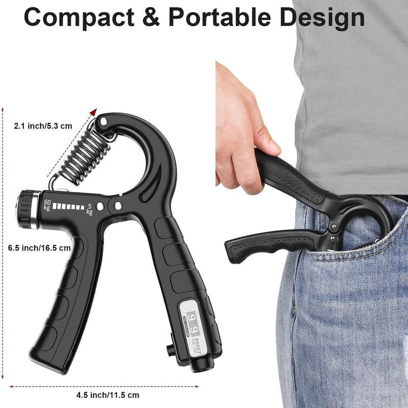 Load image into Gallery viewer, 1pc Hand Grip Strength Trainer; Adjustable Resistance Non-Slip Gripper
