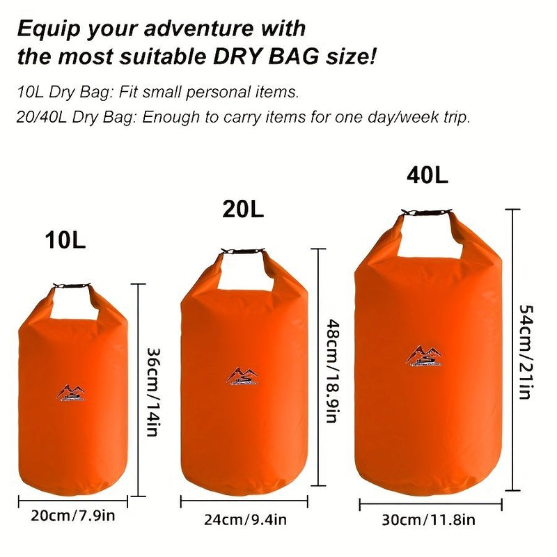 Load image into Gallery viewer, 10L/20L/40L Dry Bag Dry Sack Waterproof Lightweight Portable; Dry Storage Bag To Keep Gear Dry Clean For Kayaking; Gym; Hiking; Swimming; Camping; Snowboarding; Boating; Fishing

