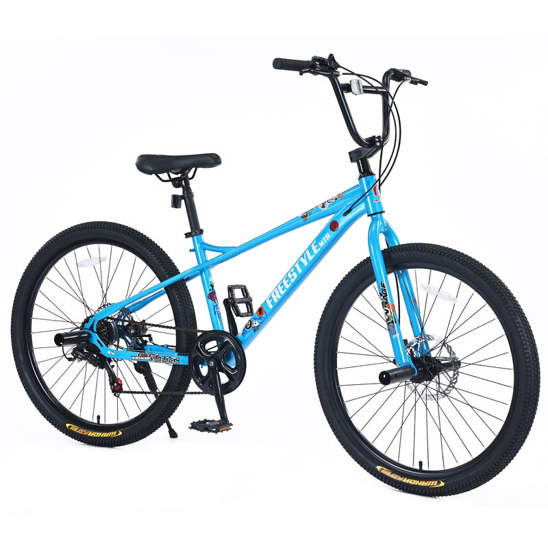 Load image into Gallery viewer, 26 Inch Freestyle Kids Bicycle with Double Disc Brakes for Ages 12+ - Perfect for Boys and Girls

