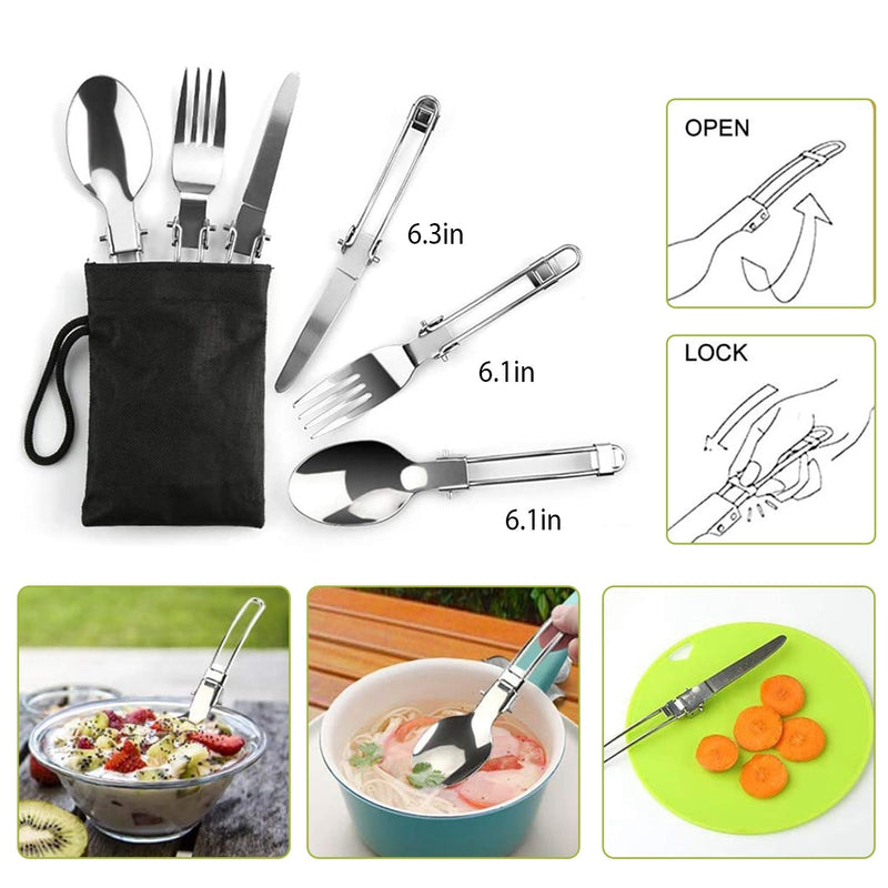Load image into Gallery viewer, 12Pcs Camping Cookware Set Camping Stove Aluminum Pot Pans Kit

