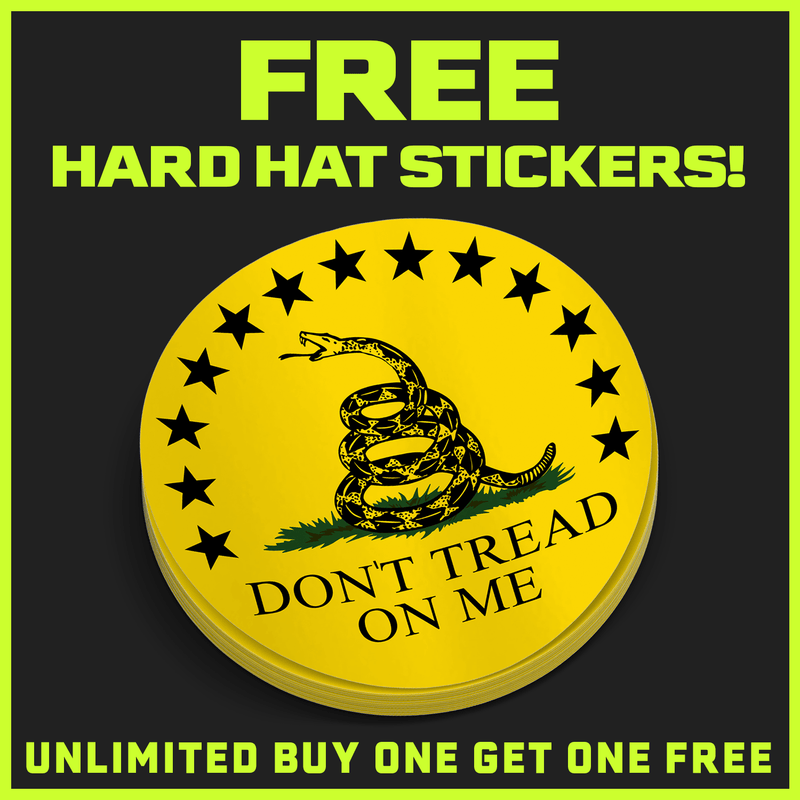 Load image into Gallery viewer, Don't tread On Me Hard Hat Decal
