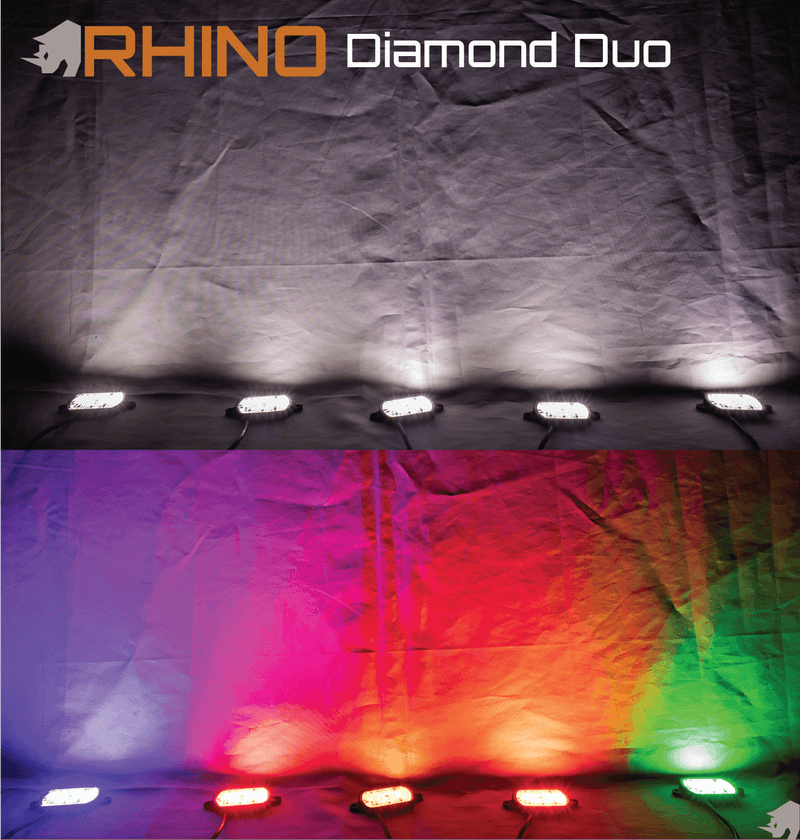 Load image into Gallery viewer, Rhino Lights Diamond Duo Rock Lights
