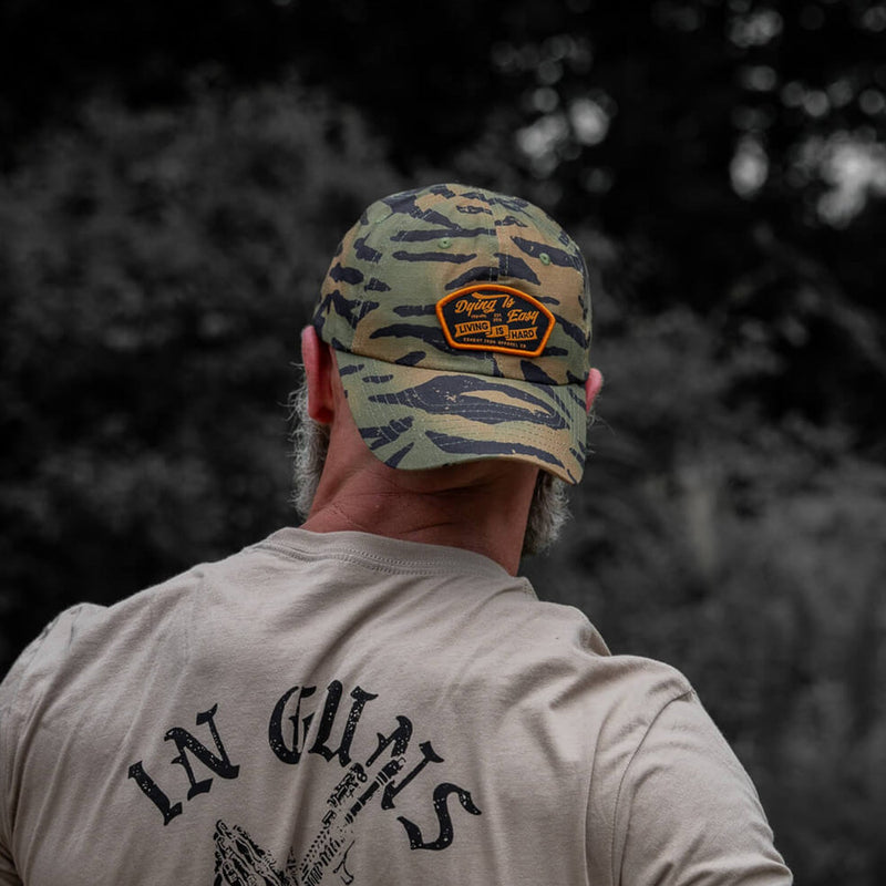 Load image into Gallery viewer, Dying Is Easy, Living Is Hard Patch Tactical Ripstop Mesh Snapback Hat

