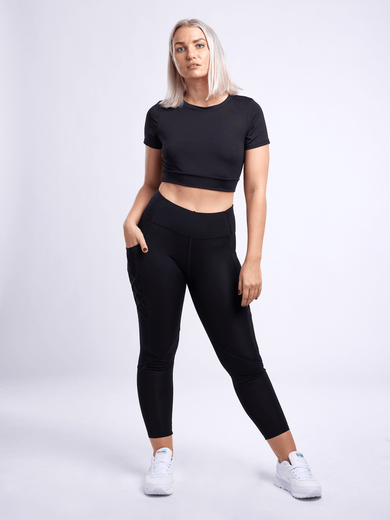 Load image into Gallery viewer, JupiterGear Short-Sleeve Crop Top
