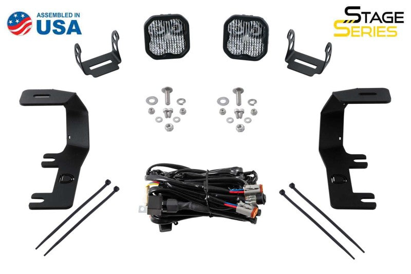 Load image into Gallery viewer, Diode Dynamics 14-19 Silverado/Sierra SSC2 LED Ditch Light Kit - Yellow Pro Combo
