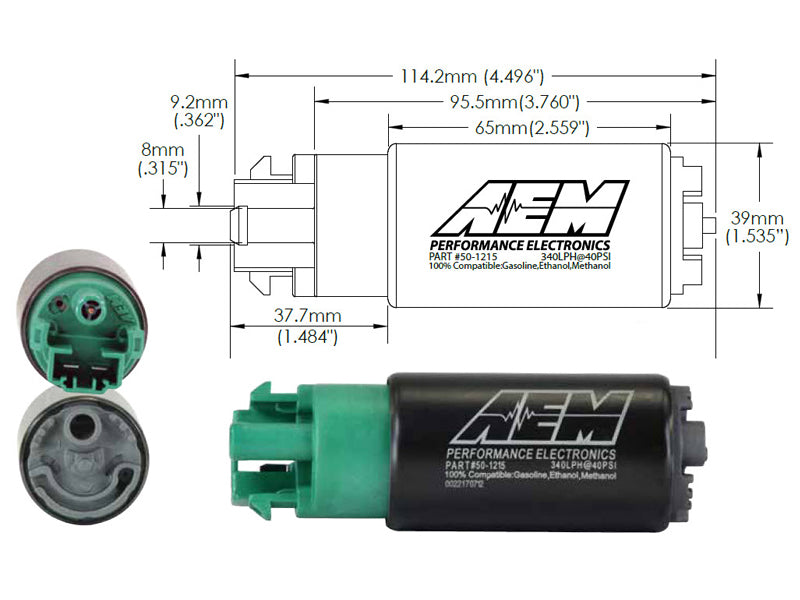 Load image into Gallery viewer, AEM Electronics E-85 Compatible High Flow In-Tank Fuel Pump
