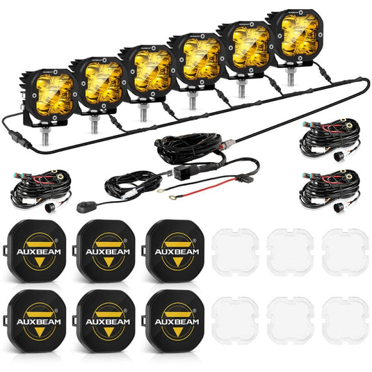 XP-ULTRA Series 3 Inch 80W Spot Beam LED Pods Amber&White Offroad Lights