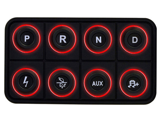 AEM EV 8 Button Keypad CAN Based Programmable Backlighting 30-8400