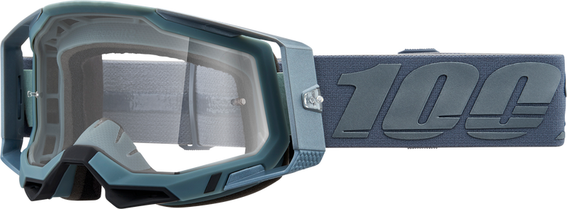 Load image into Gallery viewer, 100% Racecraft 2 Goggles - Battleship - Clear 50009-00017
