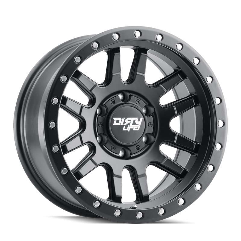 Load image into Gallery viewer, Dirty Life 9309 Canyon Pro 17x9/6x135 BP/0mm Offset/87.1mm Hub Matte Black Wheel - Beadlock
