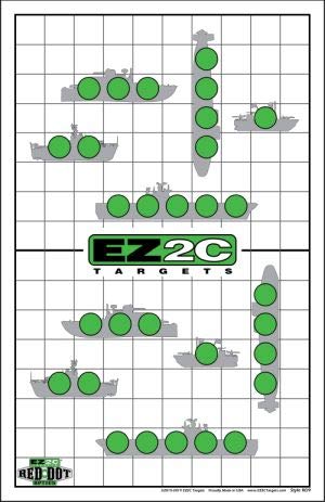 Load image into Gallery viewer, EZ2C Targets 22/RD9: Sink the Boats 11"x17" USA MADE Fun Paper Target
