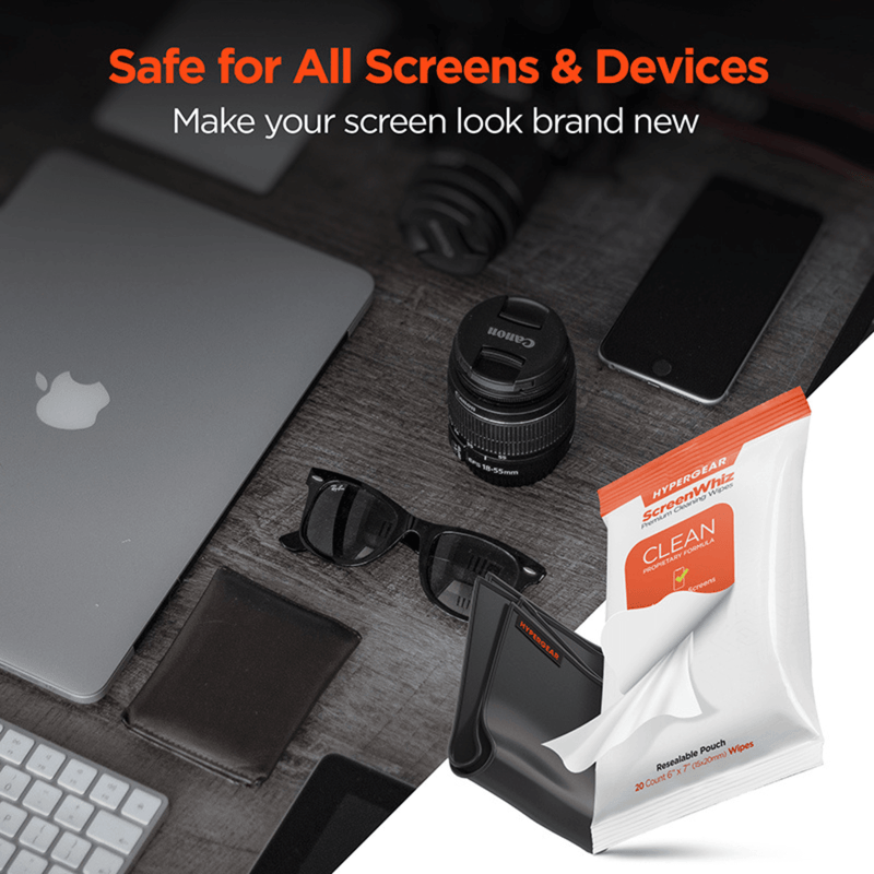 Load image into Gallery viewer, HyperGear ScreenWhiz Screen Cleaning Wipes and Cloth Kit
