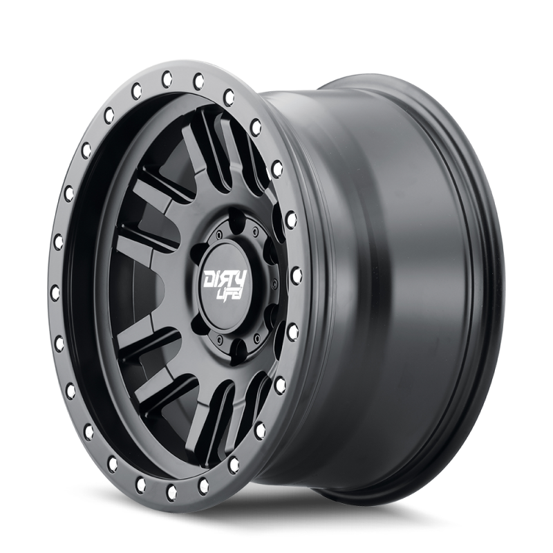 Load image into Gallery viewer, Dirty Life 9309 Canyon Pro 17x9/6x139.7 BP/0mm Offset/106mm Hub Matte Black Wheel - Beadlock
