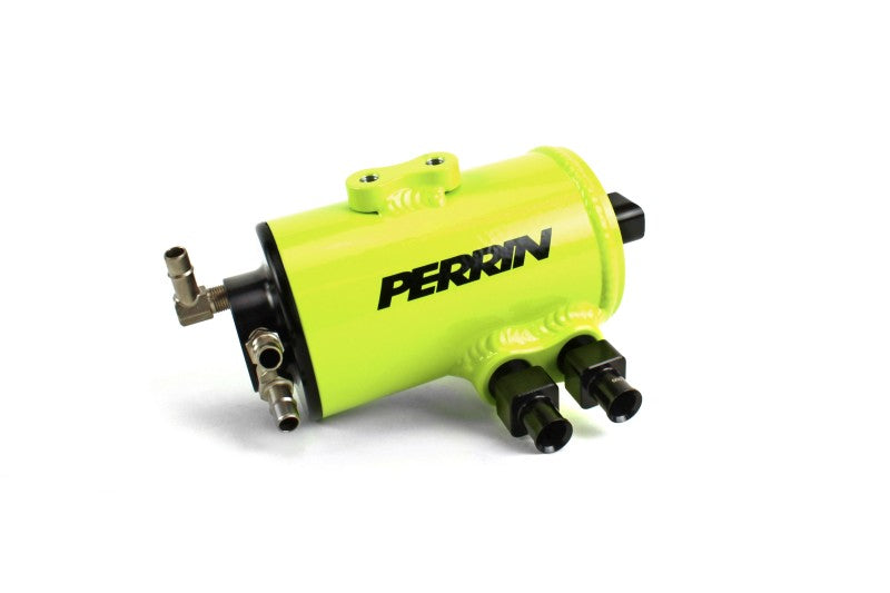 PERRIN 15-21 Subaru WRX (w/o Eyesight OEM Option) Air Oil Separator Kit - Neon Yellow