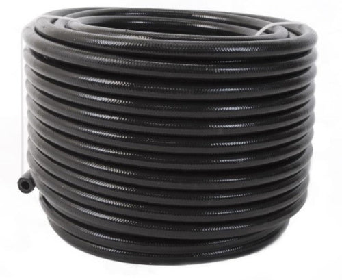 Aeromotive PTFE SS Braided Fuel Hose - Black Jacketed - AN-06 x 16ft 15335