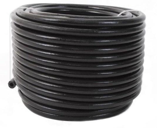 Aeromotive PTFE SS Braided Fuel Hose - Black Jacketed - AN-06 x 16ft 15335