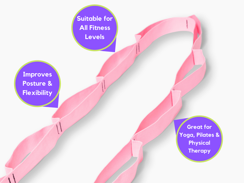 Load image into Gallery viewer, Multi-Loop Stretching Strap for Yoga &amp; Pilates
