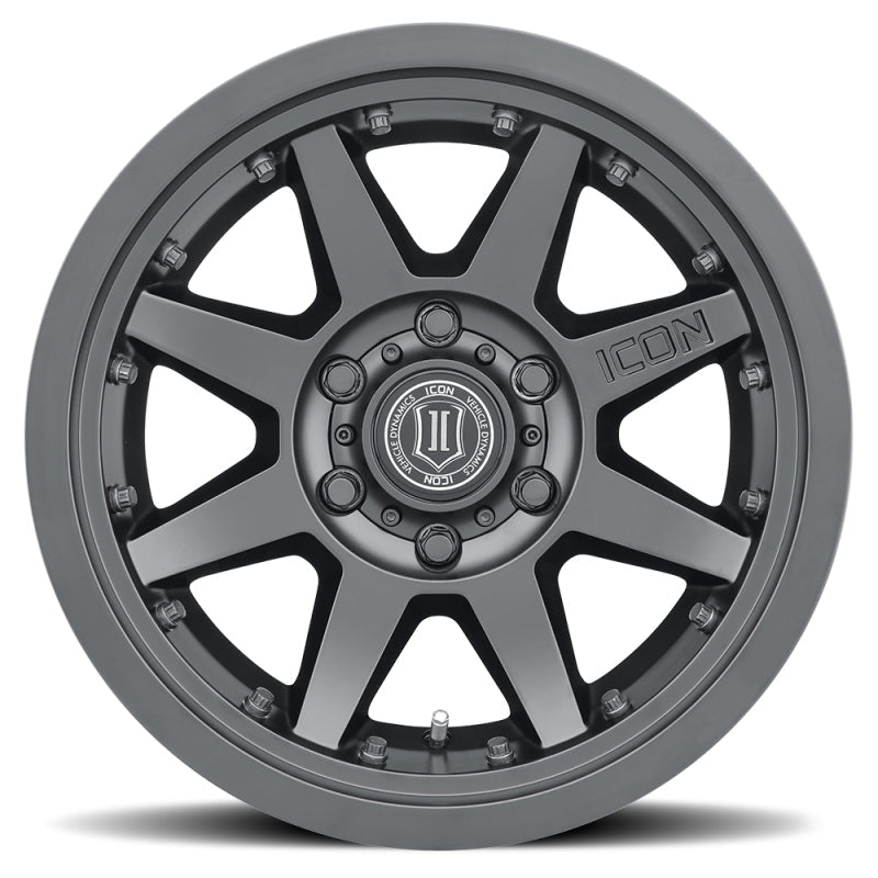 Load image into Gallery viewer, ICON Rebound Pro 17x8.5 6x135 6mm Offset 5in BS 87.1mm Bore Satin Black Wheel
