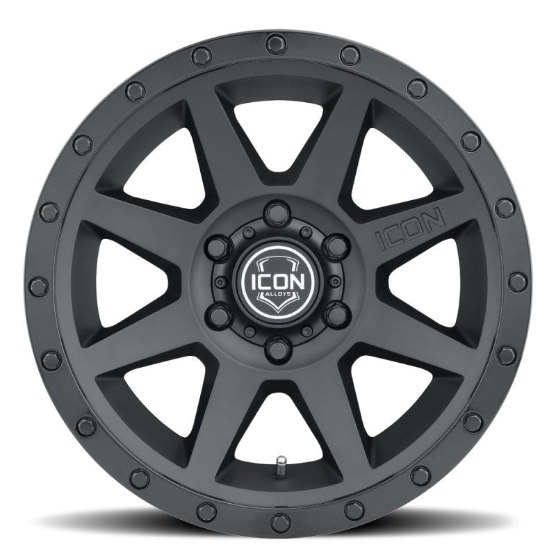 Load image into Gallery viewer, ICON Rebound 18x9 6x5.5 0mm Offset 5in BS 106.1mm Bore Double Black Wheel
